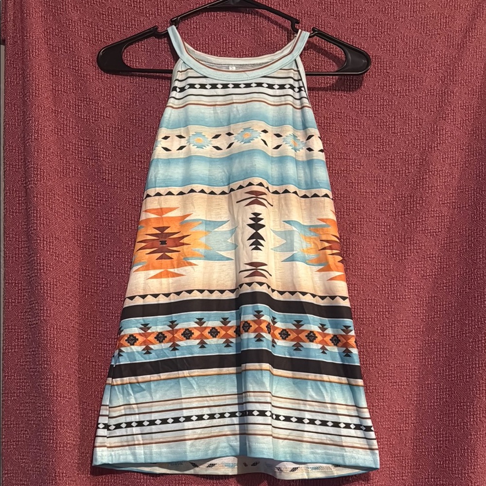 Tribal Print Halter Top